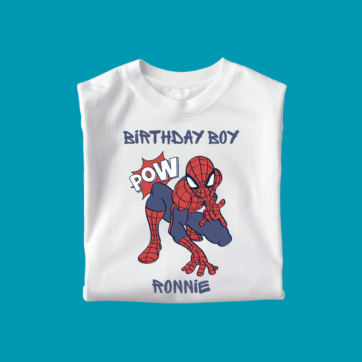 SPIDERMAN BIRTHDAY T-SHIRT