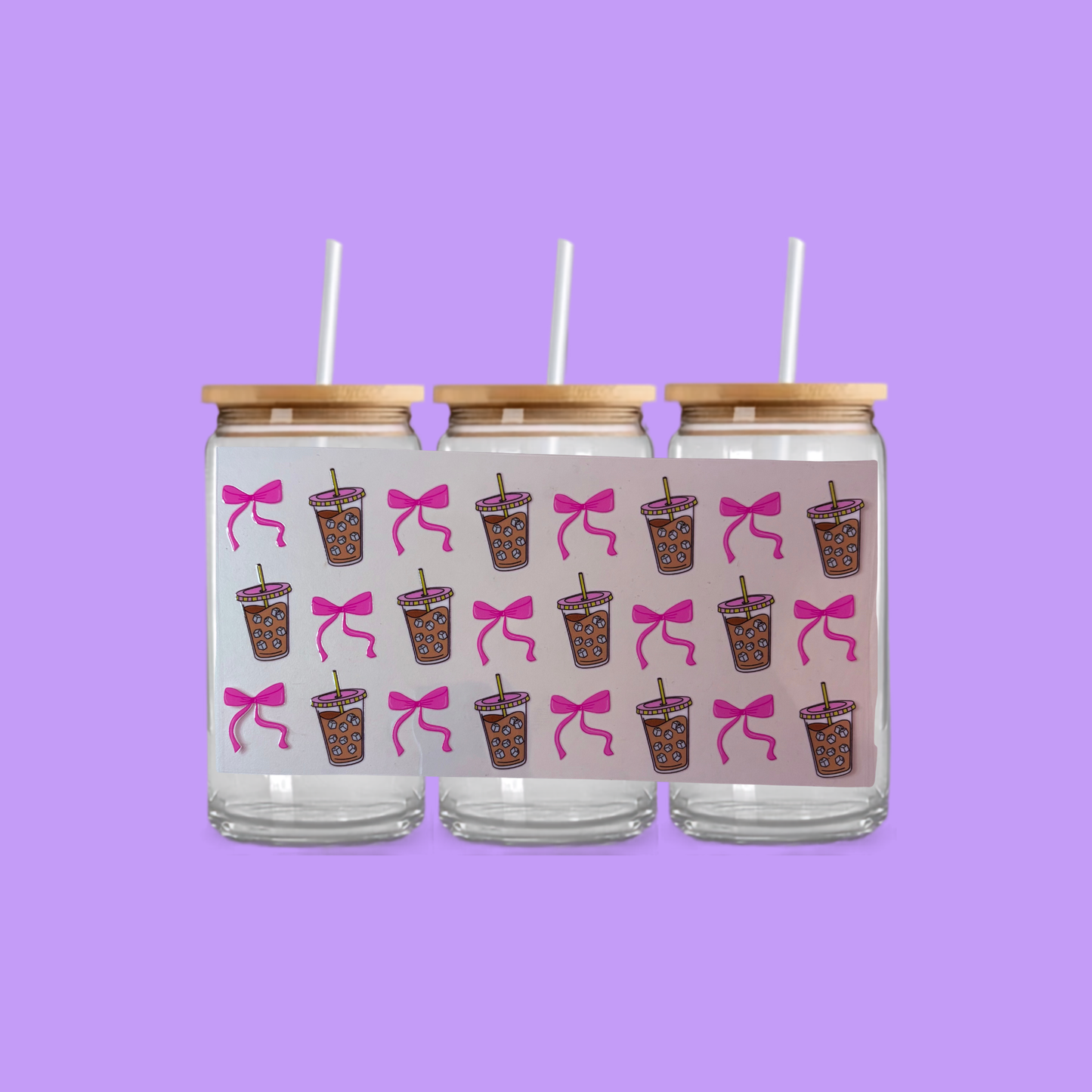 ICED COFFEE GLASS CAN TUMBLER