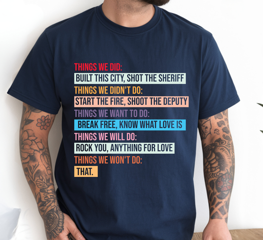 LYRIC T-SHIRT