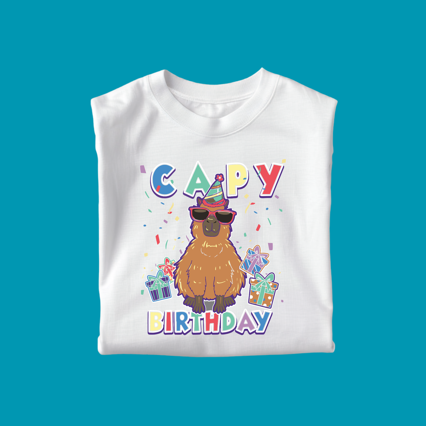CAPYBARA BIRTHDAY T-SHIRT