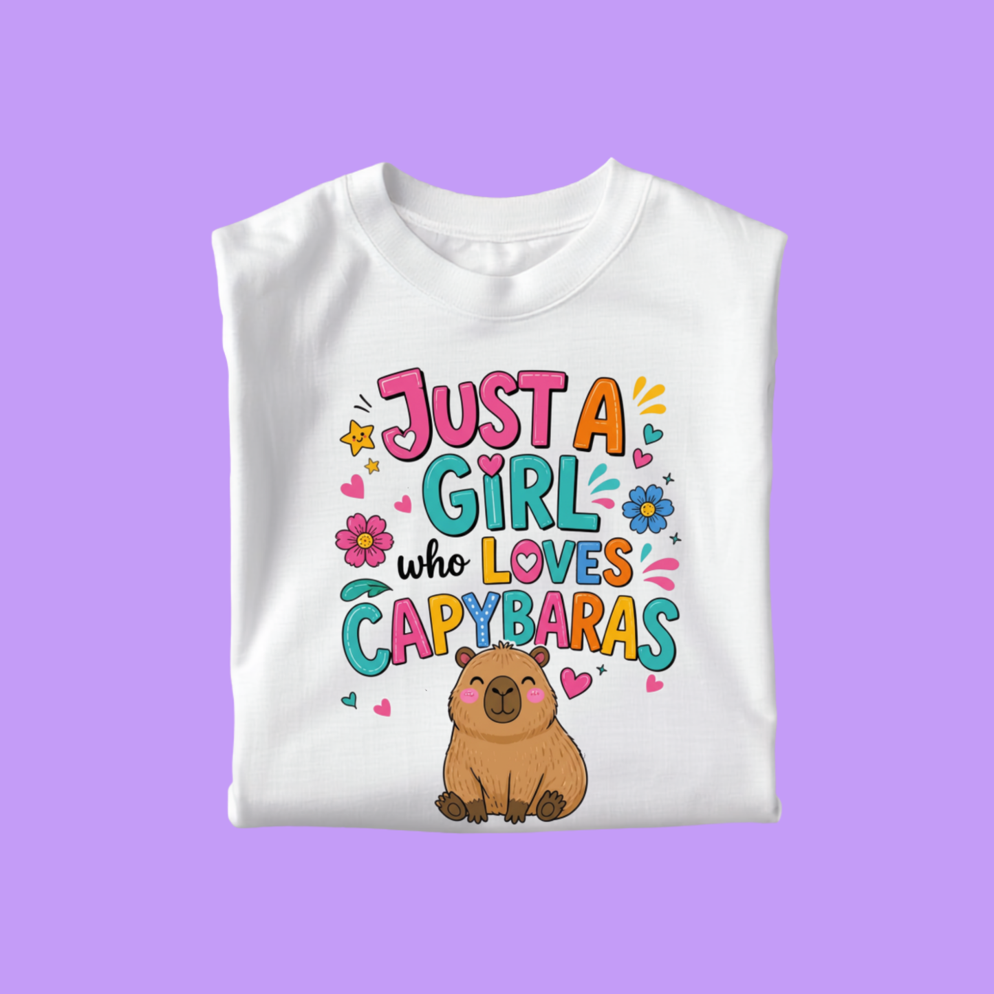 GIRL WHO LOVES CAPYBARA'S T-SHIRT