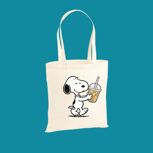 ICED COFFEE SNOOPY TOTE BAG