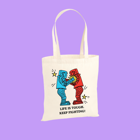 KEEP FIGHTING TOTE BAG