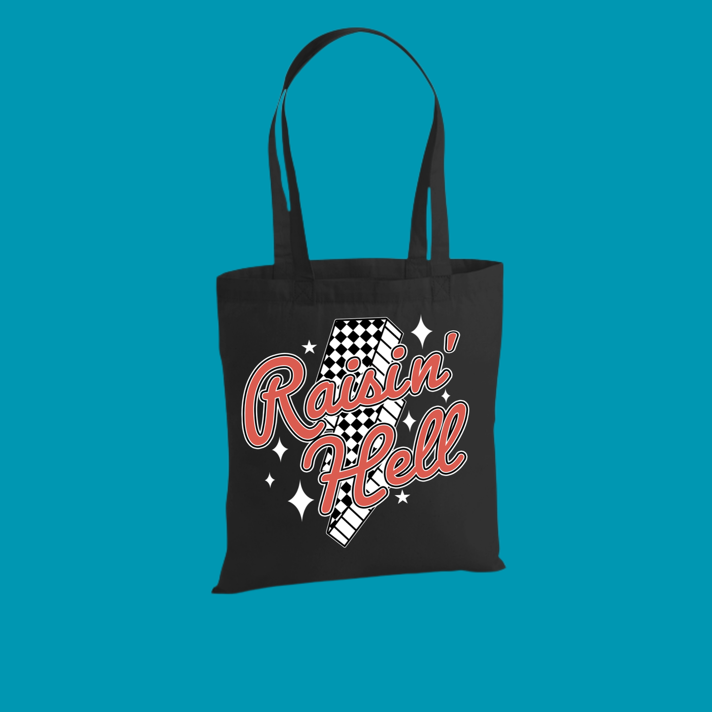 RAISIN HELL TOTE BAG