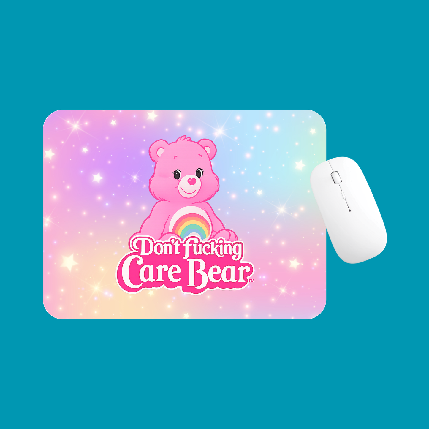 DONT CARE BEAR MOUSE MAT
