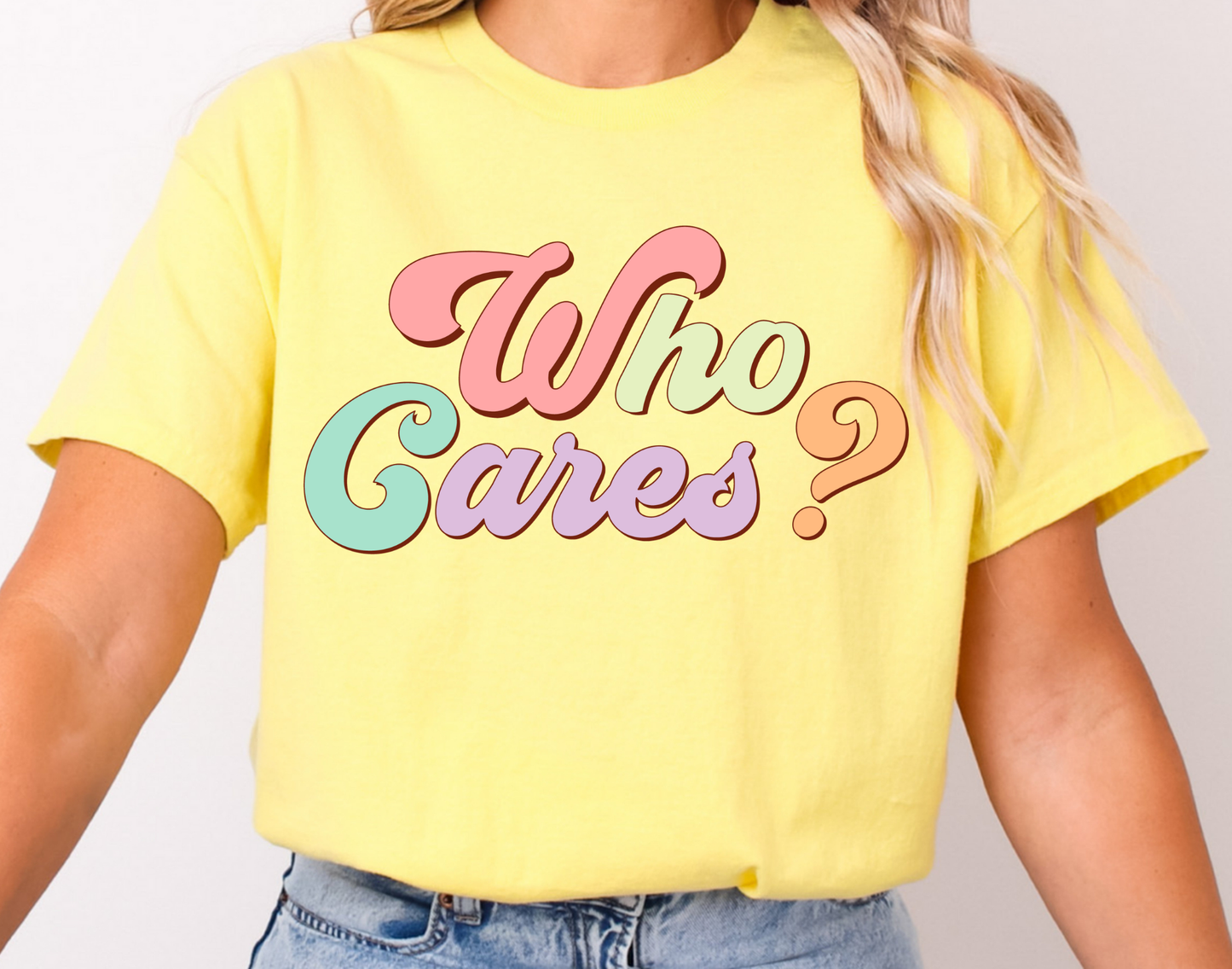 WHO CARES T-SHIRT