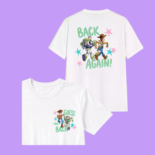 GUESS WHOS BACK TOY STORY T-SHIRT