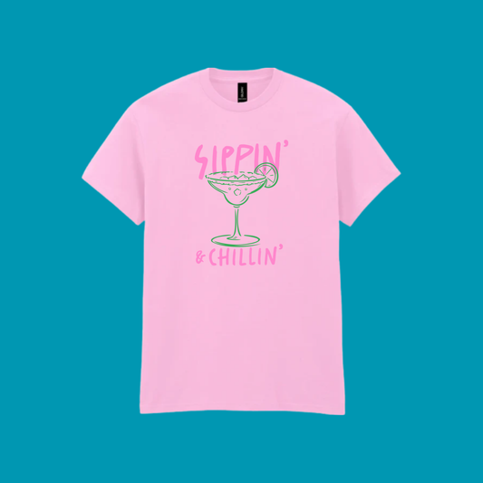SIPPIN & CHILLIN T-SHIRT