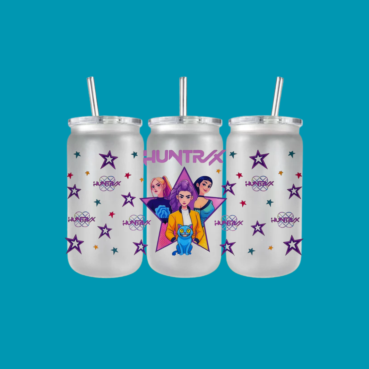 K-POP PLASTIC FROSTED CAN TUMBLER
