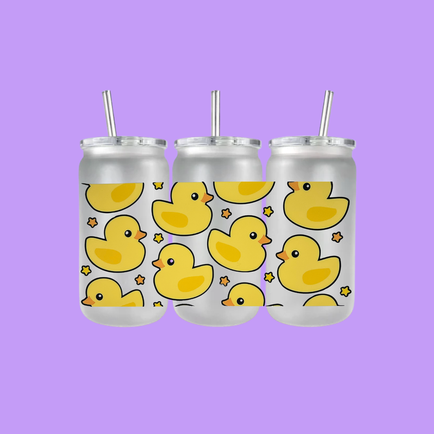 DUCK PLASTIC FROSTED CAN TUMBLER