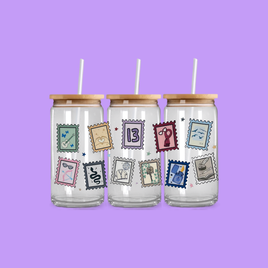 TAYLOR SWIFT GLASS CAN TUMBLER