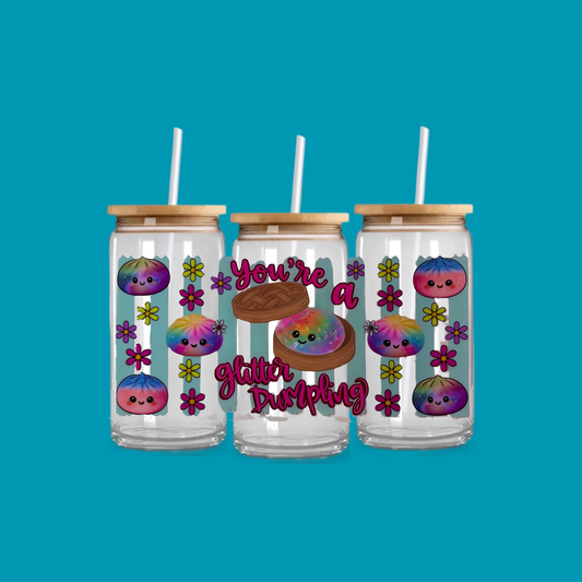 LITTLE DUMPLING GLASS CAN TUMBLER