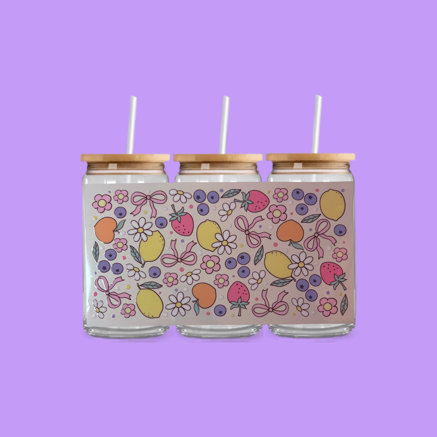 FRUIT GLASS CAN TUMBLER