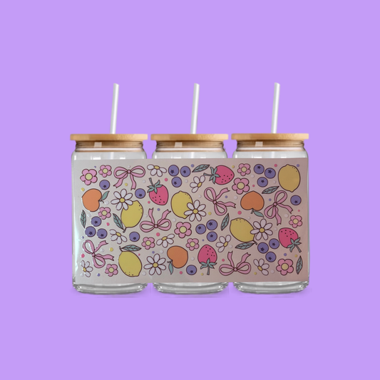 FRUIT GLASS CAN TUMBLER