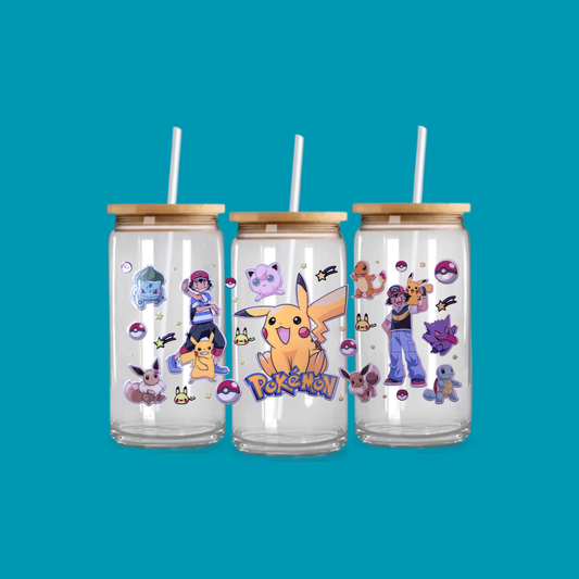 POKEMON GLASS CAN TUMBLER