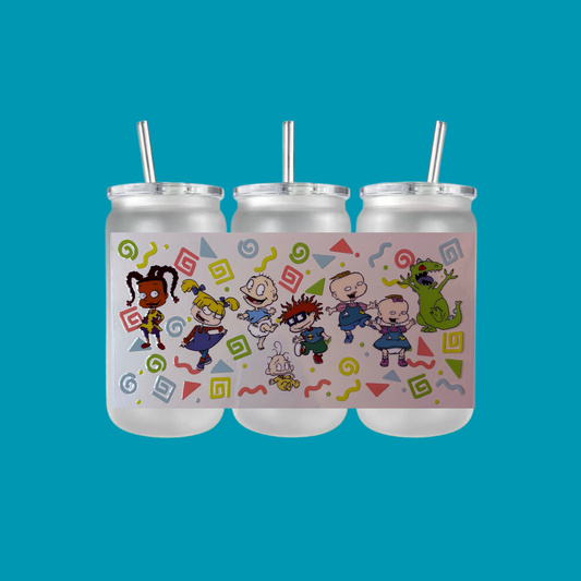 RUGRATS PLASTIC FROSTED CAN TUMBLER