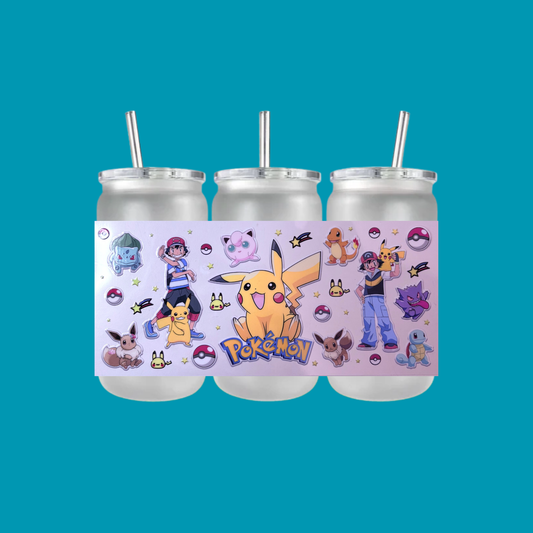 POKEMON PLASTIC FROSTED CAN TUMBLER