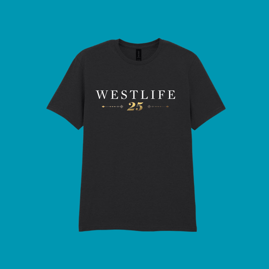 WESTLIFE 25 BLACK T-SHIRT