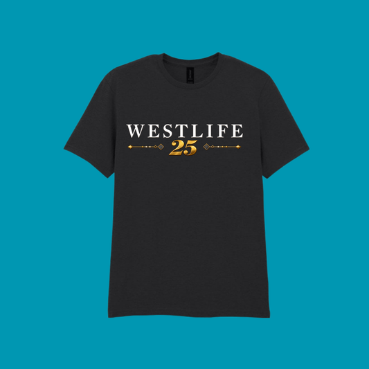 WESTLIFE 25 BLACK T-SHIRT